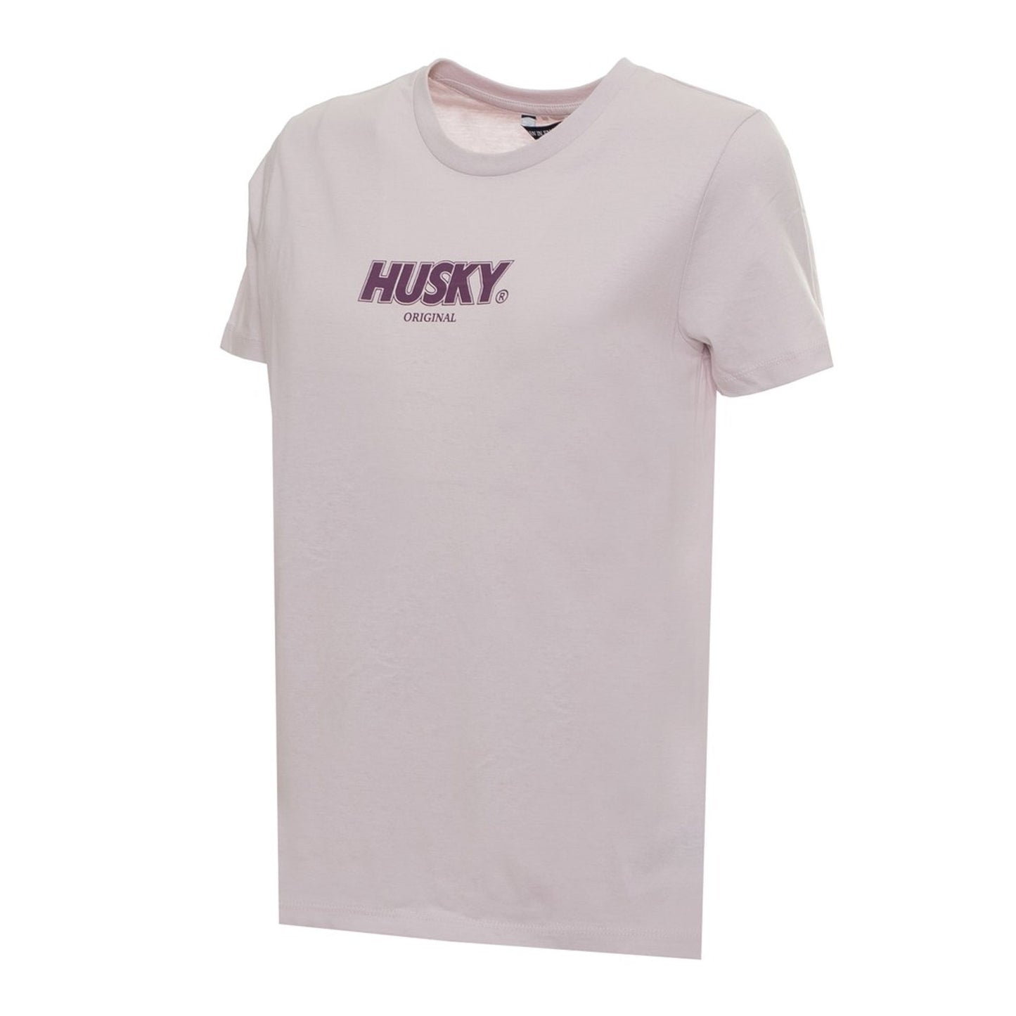 women's husky t-shirts in soft pink with Husky logo on the front, perfect for casual wear.
