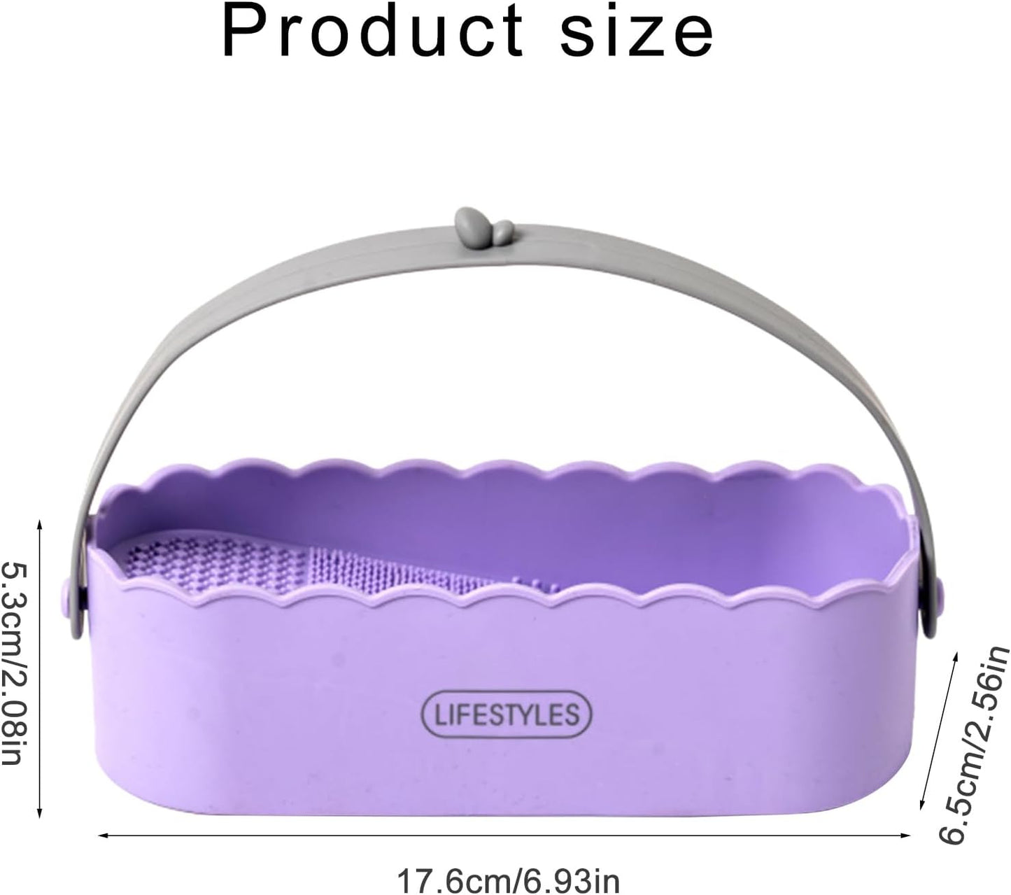 Makeup Brush Holder Makeup Brush Cleaner Beauty Eggs Cleaner Easy to Use Cosmetics Storage Box with Handle for Woman