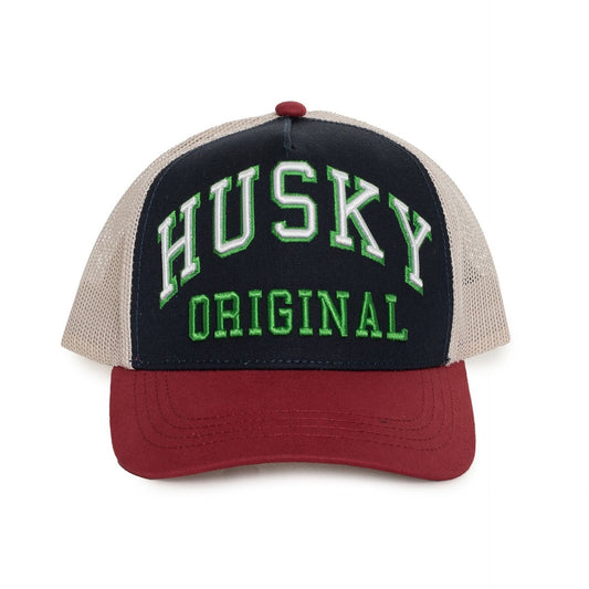 Husky baseball caps with mesh back and embroidered logo, perfect for men's casual wear.