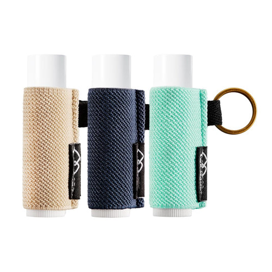 Lip Balm Holder Keychain, Small Christmas Gifts Stocking Stuffers for Teen Girls Women, 3PCS Clip on Lip Gloss Holder Compatible with Chapstick, Burt'S Bees Sleeves Elastic Lipstick Holder