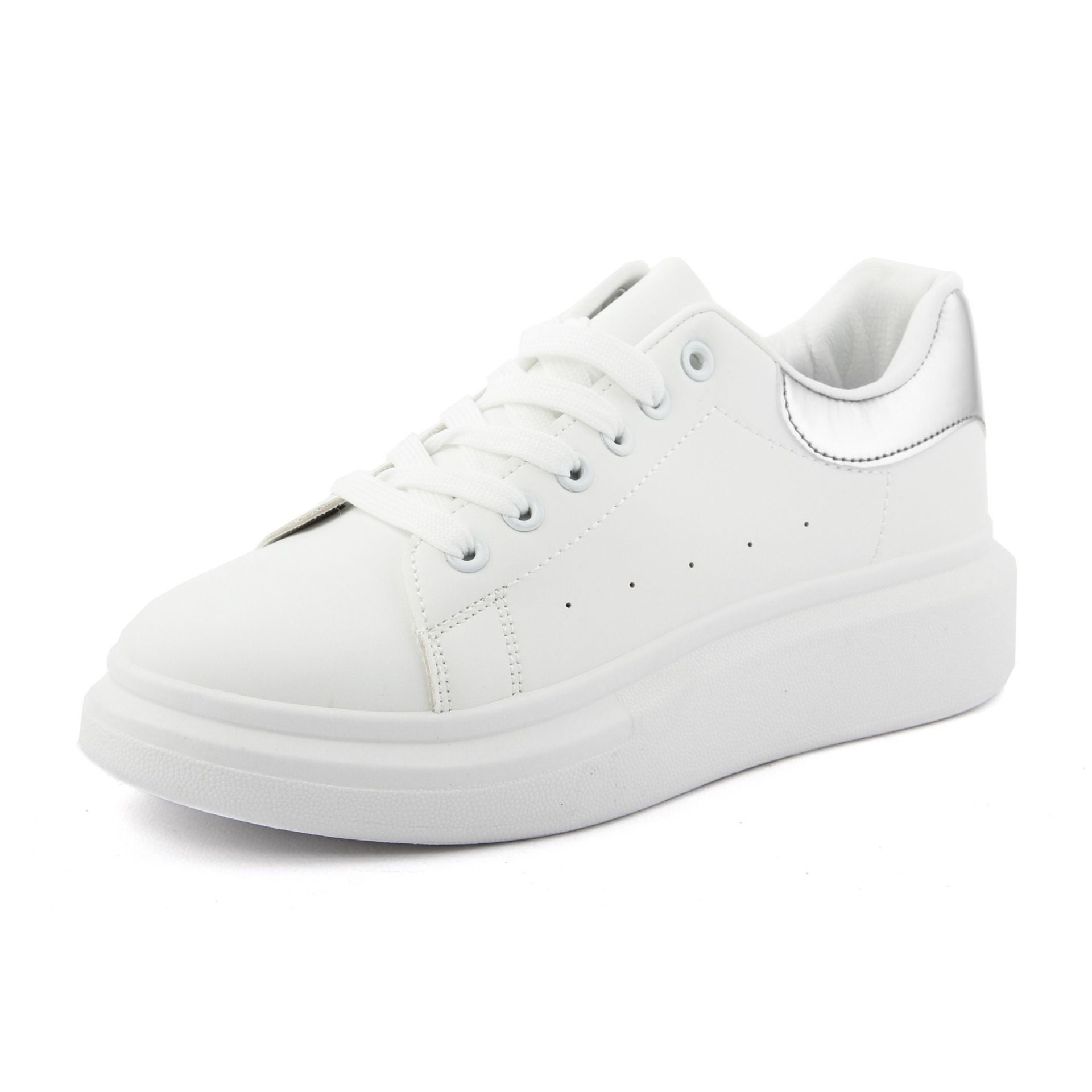 Fashion Attitude Sneakers for women in white with silver detailing, perfect for Spring/Summer collection.
