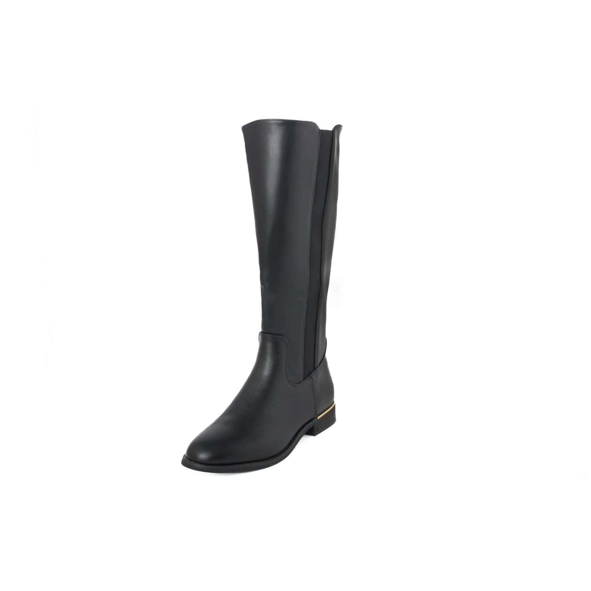 Fashion Attitude Boots showcasing stylish black tall boots with a sleek design and elegant finish.