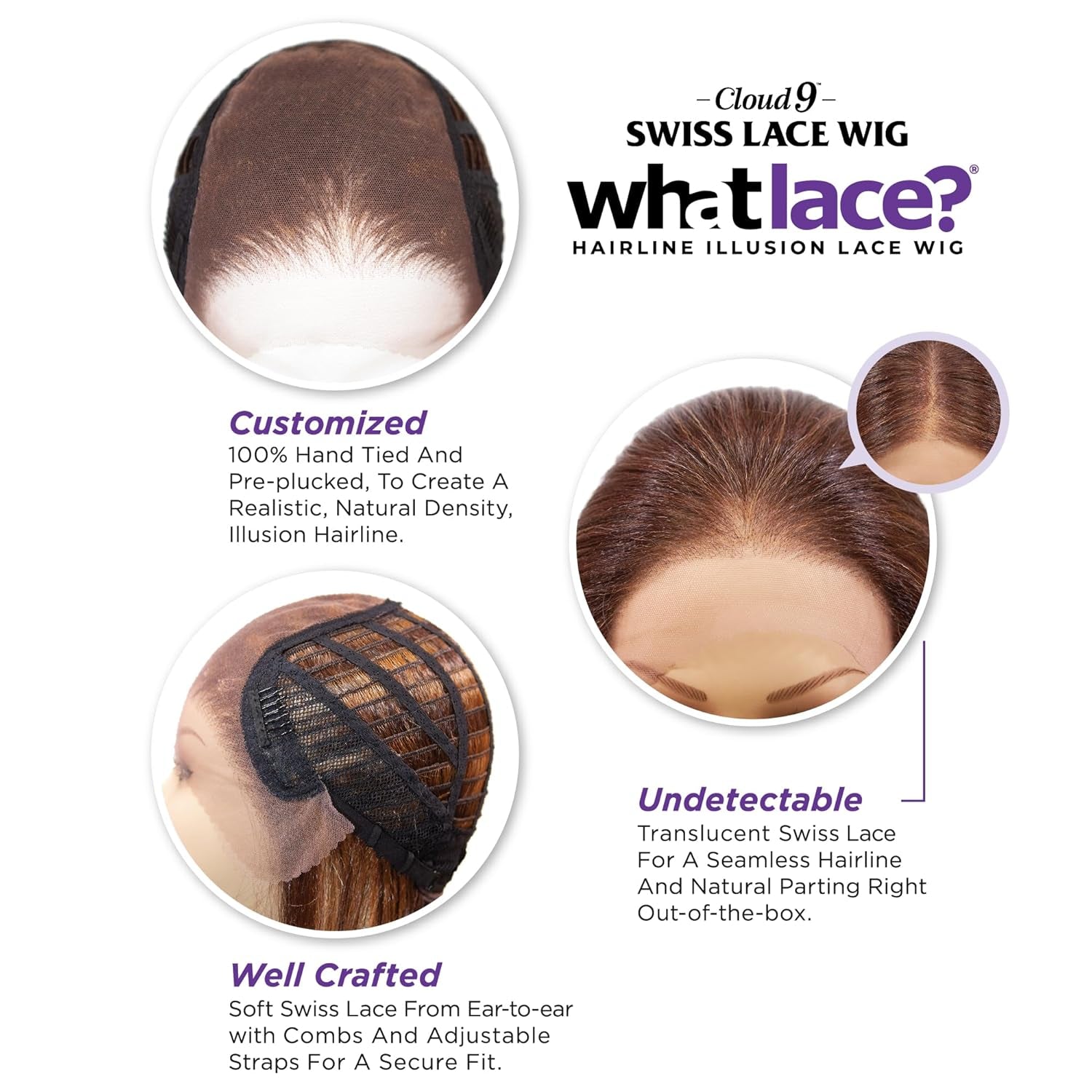 What Lace 13X6 Wigs - Perla Lacefrontal Hand Tied Glueless Synthetic with Natural Density Preplucked Hairline (BALAYAGECOPPER)