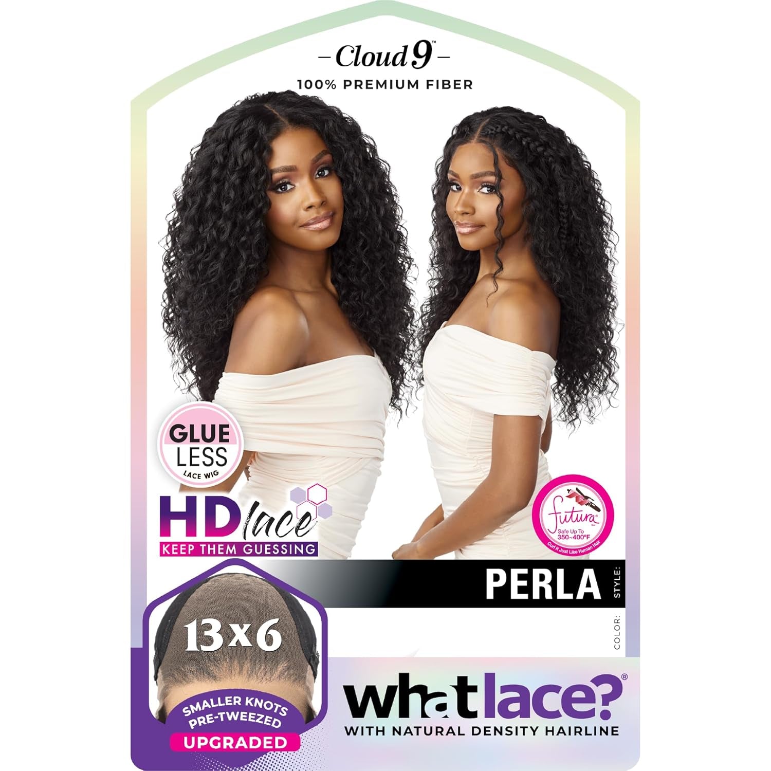 What Lace 13X6 Wigs - Perla Lacefrontal Hand Tied Glueless Synthetic with Natural Density Preplucked Hairline (BALAYAGECOPPER)