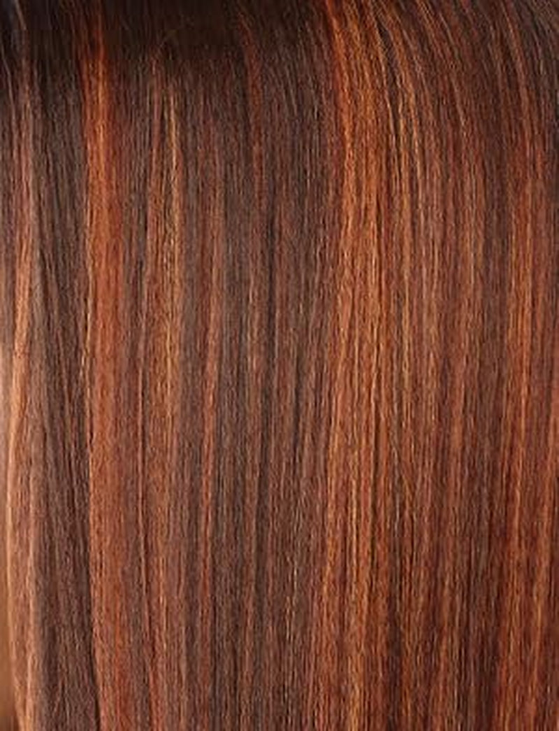 What Lace 13X6 Wigs - Perla Lacefrontal Hand Tied Glueless Synthetic with Natural Density Preplucked Hairline (BALAYAGECOPPER)