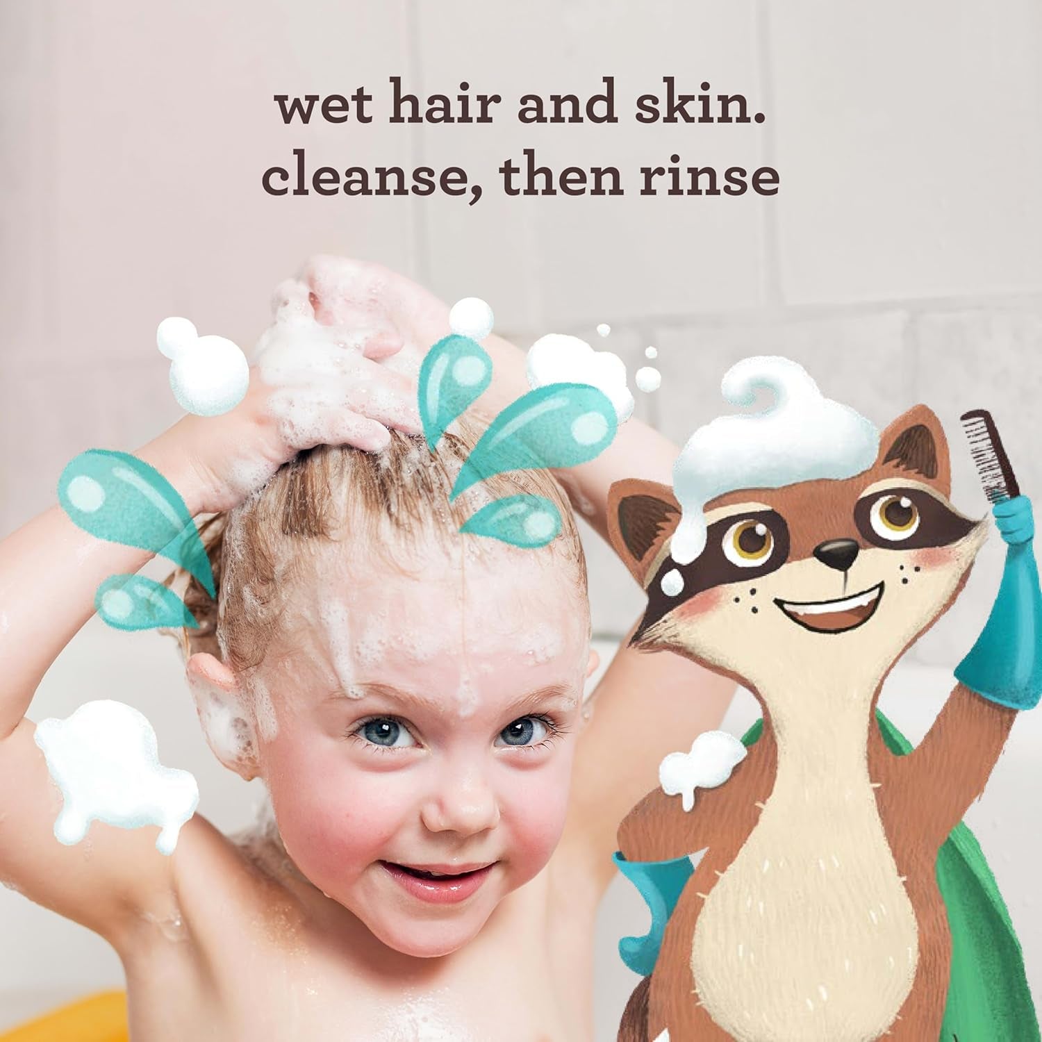 Aveeno Kids Shampoo & Conditioner, Formulated with Oat Extract to Gently Cleanse, Condition & Detangle Kids Hair, for Sensitive Skin and Scalp, Hypoallergenic, 12 Fl Oz