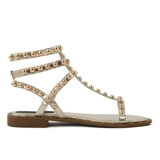 Fashion Attitude Sandals featuring ankle strap, round toe, and laser openwork design for women.