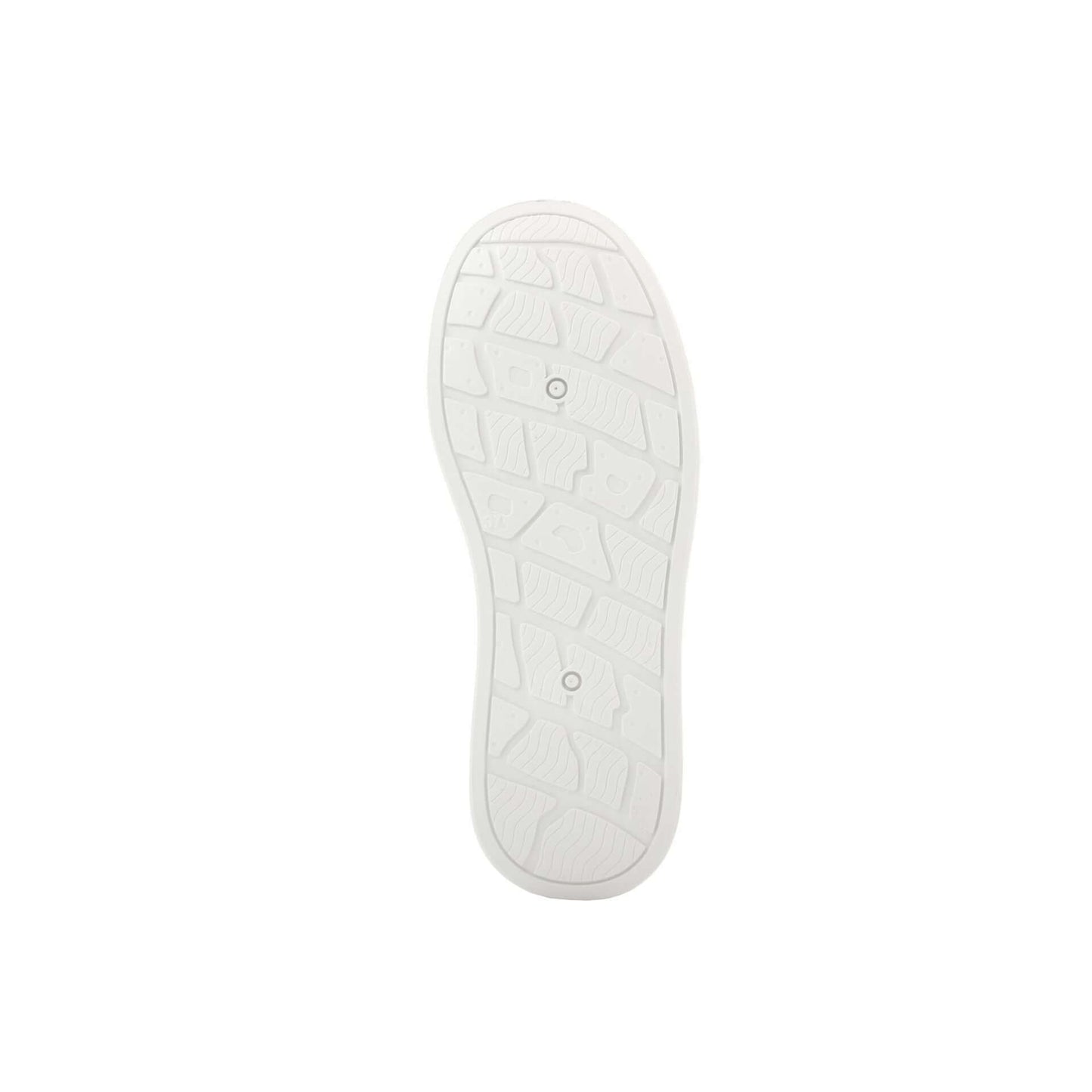 Bottom view of rubber sole of Fashion Attitude Sneakers for women, featuring a textured design.